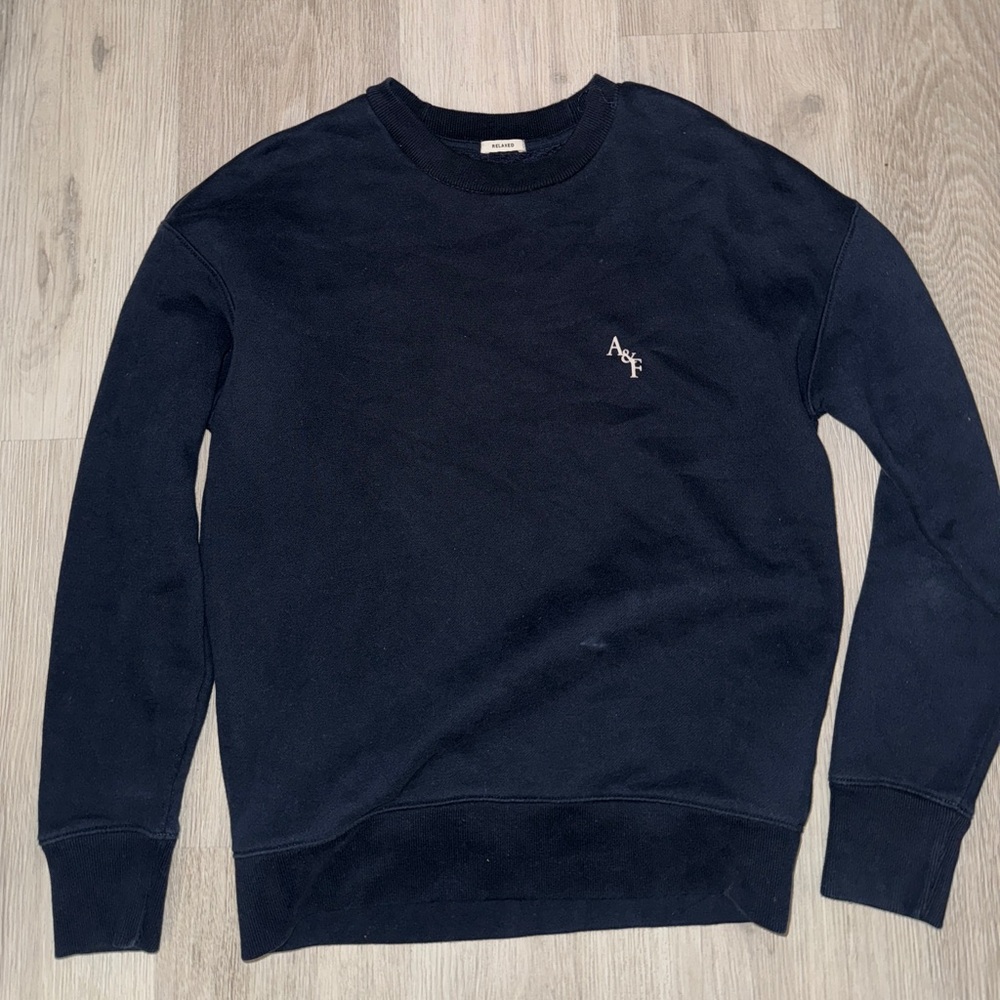 Abercrombie & Fitch Black Crewneck Sweater